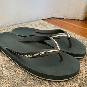Marc Jacobs Flip Flops - Blue Gray Color, Unisex